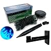 SuperLED Solar 60 Blue LED Light String NEW MULTI EFFECT + FREE FENCE/WALL MOUNT + STAKE