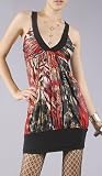 IOWA Design Print Dress Red Medium Red