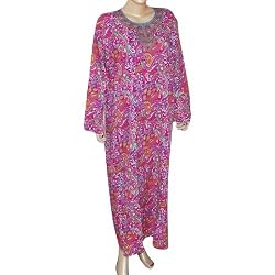 Evening Gown Long Sleeve Viscose Caftan Size L (kftn843)