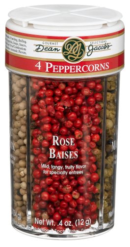 Dean Jacobs 4 Peppercorns, Large, 2.9-Ounce Jars (Pack of 4) by Dean Jacobs