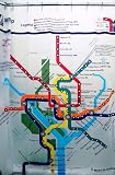 DC Transit Map Shower Curtain 