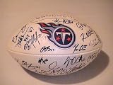 2011 Tennessee Titans Team Signed Autographed Full Size Football Chris Johnson Coa + Hologram