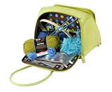 Creative Options 700-300 Soft-Sided Ultra-Suede Total Tote, Medium, Lime with Multi-Dot Lining