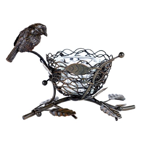 Bird & Nest Tealight Candle Holder
