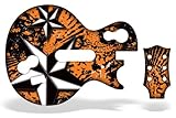 Guitar Hero 3 Faceplate Skin for Nintendo Wii - North Star Orange