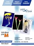 Produkt-Bild: LabelOcean Premium Fotopapier 100 Blatt A4 180g/qm Highglossy hochgl&auml;nzend wasserfest