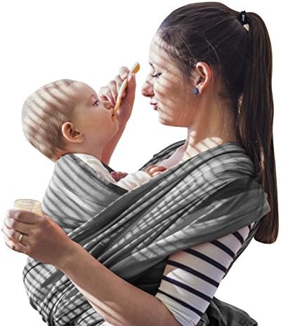 UniqDesign Sling Baby Carrier - All Fit Size .Easy On Your Back.Comfort For Your Baby.Can Be Used For Different Positions including Breastfeeding (Hot Blue)