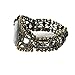 Generic Style Retro Queen Bangle Bracelet Relief Carved Cameo Statue Rhinestones