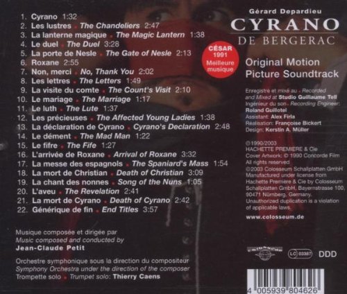 Cover image : Ost: Cyrano De Bergerac