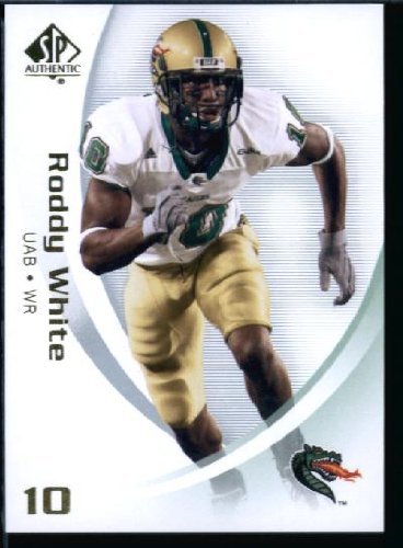 2010 Upper Deck SP Authentic NCAA Football Card # 82 Roddy White - Blazers (Atlanta Falcons) NFL Football Trading Card in Protective Screwdown Case!