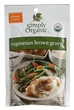 Image of Simply Organic Vegetarian Brown Gravy, Seasoning Mix, Certified Organic, 1.0 Ounce Packet (Pack of 12)