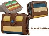 （ラシェル）La ciel briller 2 二つ折り 財布 MA/BL/マスタード／ブルー(DKW-90038MABL)