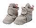 Zutano Baby Girls' Candy Stripe Bootie, Chocolate, 12 Months