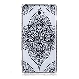 UNEXTATI Xperia M2 対応 ケース 衝撃吸収 高品質 TPU ハード カバー 超薄型 液晶保護 脱着簡単 Sony Xperia M2用 Cover (ブラック #5)