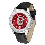 Sporting Goods : Ohio State Buckeyes NCAA Anochrome 'Competitor' Mens Watch (Poly/Leather Band)