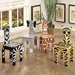 Set of 4 Animal Chairs By Powell