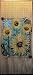 Sunflower Door Curtain ~ Gateways 100% Bamboo Beaded Door Curtains ~ 90 Strands!