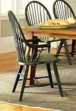 Sommerset Arm Chair, Antique Black by Steve Silver - Antique Black (SM450A) (Set of 2)
