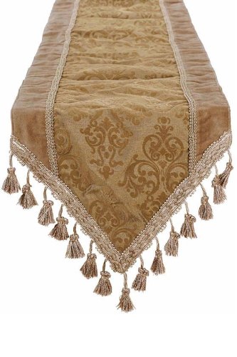 Elaine Table Runner 12HX72W TAUPE