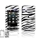 Black and White Zebra Design Case Cover Snap On Protective for LG Vu / CU920 / CU915 [Beyond Cell Packaging]