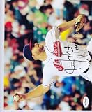 JUSTIN MASTERSON SIGNED AUTOGRAPHED 8X10 PHOTO CLEVELAND INDIANS COA JSA