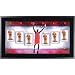 Michael Jordan Chicago Bulls - Championship Banners - Framed Autographed Collage Photograph