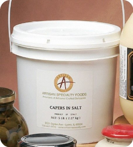 Capers In Salt - 5 Pound Tub