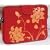Laurex 15.4",15.6" & 16" Laptop/Notebook Sleeve Case Bag w/Handle & Shoulder Strap - Red Blossom