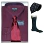 4 PIECE BONUS PACK: Mens Eterno Italy Dress Shirt & Neck Tie Set + bonus gifts! Very high quality fabric: 65% cotton, 35% microfiber and completely wrinkle resistant / iron-free. You will receive the following Eterno products: one dress shirt, 2 neck ties and one pair of dress socks. Can't beat this incredible wholsale price!