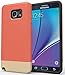 Note 5 Case: Stalion Slider Series Matte-UV Textured Sliding Style Protective Slim Hard Case for Samsung Galaxy Note 5 (French Rose/Gold Champagne)