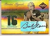 2005 Leaf Limited Cuts Autographs LL-1 Bart Starr Au/16 Green Bay Packers (Autographed - Piece of Authentic Game Worn Jersey - Serial #D To 16 - Football Cards)
