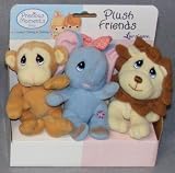 Precious Moments Plush Friends Toys - 3 Pack Jungle Animal Assortment