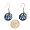 New York Yankees Glitter Sparkle Dangle Logo Earring Set Charm Gift Image #2