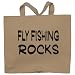 Fly Fishing Rocks Totebag (Cotton Tote / Bag)