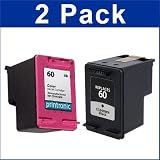 Black/Color Ink Cartridge for HP 60 PhotoSmart C4795 Printer