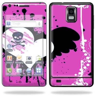 Protective Vinyl Skin Decal for Samsung Infuse 4G Cell Phone i997 AT&T - Poison Heart