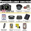 Panasonic Lumix DMC-FZ35 12.1MP Digital Camera DMC-FZ35K With Best Buy Lumix Accessory Package + Includes 16GB Memory, Extra Battery, Wide Lens, 2x Telephoto Lens, Filter Kit, Case + Much More