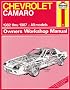Chevrolet Camaro 1982-87 Owner's Workshop Manual