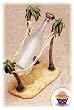 Hammock & Palm Trees Wine Bottle Holder & Stopper