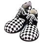Checkerboard Large Clown (Black/White) Adult Shoes Adult (One-Size)