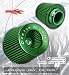 UNIVERSAL 3" AIR INTAKE FILTER GREEN HONDA CIVIC PRELUDE / ACURA RSX TL / TOYOTA MR2 TURBO CELICA