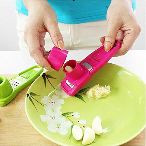 Garlic Press Garlic Crusher Ginger Cutter color random Multifunction Kicthen Tools pounding ground garlic useful