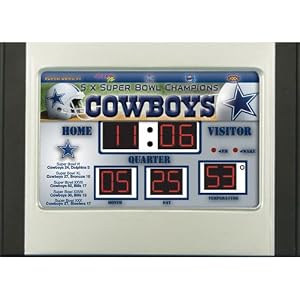 Dallas Cowboys Alarm Clock Scoreboard by 