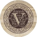 THIRSTYSTONE COASTER SET * MONOGRAMS * V