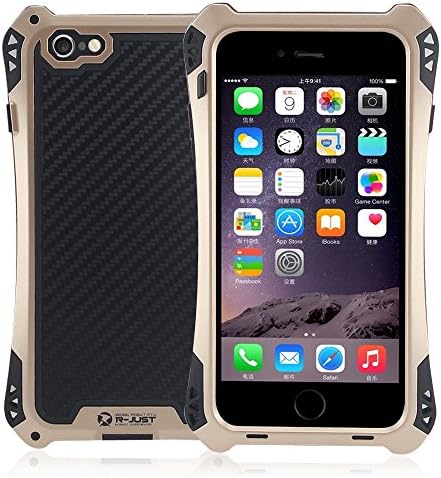 iPhone 6s Waterproof Case,Leebay Military Heavy Duty Shockproof Waterprof Dust/Dirt/Snow Proof Aluminum Metal Gorilla Glass Armor Protection Case for iPhone 6 case(Black/gold)