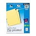 Avery Black Leather Preprinted Dividers with Jan-Dec Tabs, 12-Tab Set, 1 Set (25181)