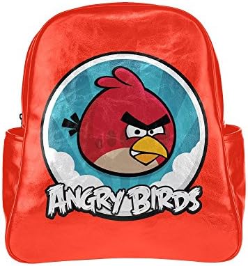 LJSWG Angry Birds Movie Red Girl Unisex Multi Pocket Shoulders Backpack