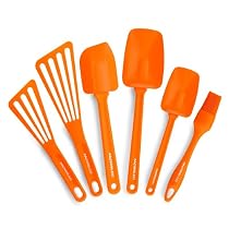 Rachael Ray Nylon Tools 6-Piece Utensil Set, Orange