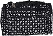 19" Duffel Bag - Black with White Paw Prints