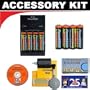 Deluxe Accessory Kit with Charger & 8 AA Rechargeable Batteries For The Sony Cybershot DSC-W7, DSC-W5, DSC-W1,DSC-S800, DSC-S730, DSC-S700, DSC-S650, DSC-S600, DSC-S60, DSC-S40, DSC-S90 Digital Cameras